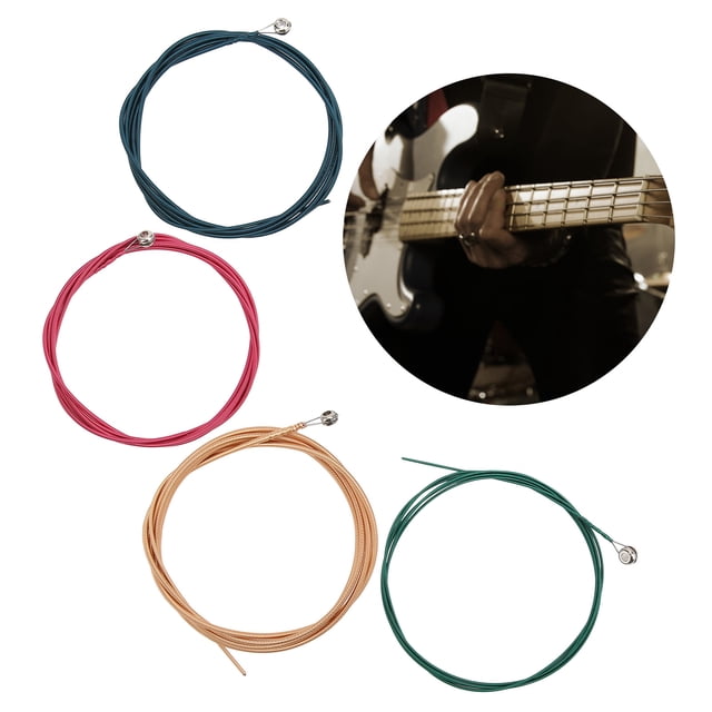 Cadenas de Bajo Eléctrico, Tocando Un colorido de metal de cuerda de guitarra para instrumentos