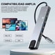 thumbnail image 3 of Adaptador Hub USB Tipo C Multipuertos 8 en 1 Aluminio a 4K HDMI 30Hz USB Tipo C, USB 3.0 y USB 2.0, Lector Tarjeta SD TF Ethernet PD Carga Compatible con PC Laptop Mac Windows, 3 of 7
