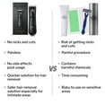 thumbnail image 3 of Zlade Ballistic Lite Plus Full Body Trimmer for Men, IPX5 Waterproof, 1-Hour Runtime, Black, 3 of 7