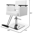 thumbnail image 2 of UBesGoo Hydraulic Hair Salon Chair White for Stylist, Barber Chairs for Barbershop Heavy Duty, Modern Styling Hairdressing Chair, Beauty Spa Braiding Equipment, 2 of 11