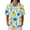 Dark Blue, variant on Womens Plus Size Casual Henley Waffle Knit Button-Up Top Short Sleeve Polo Shirt