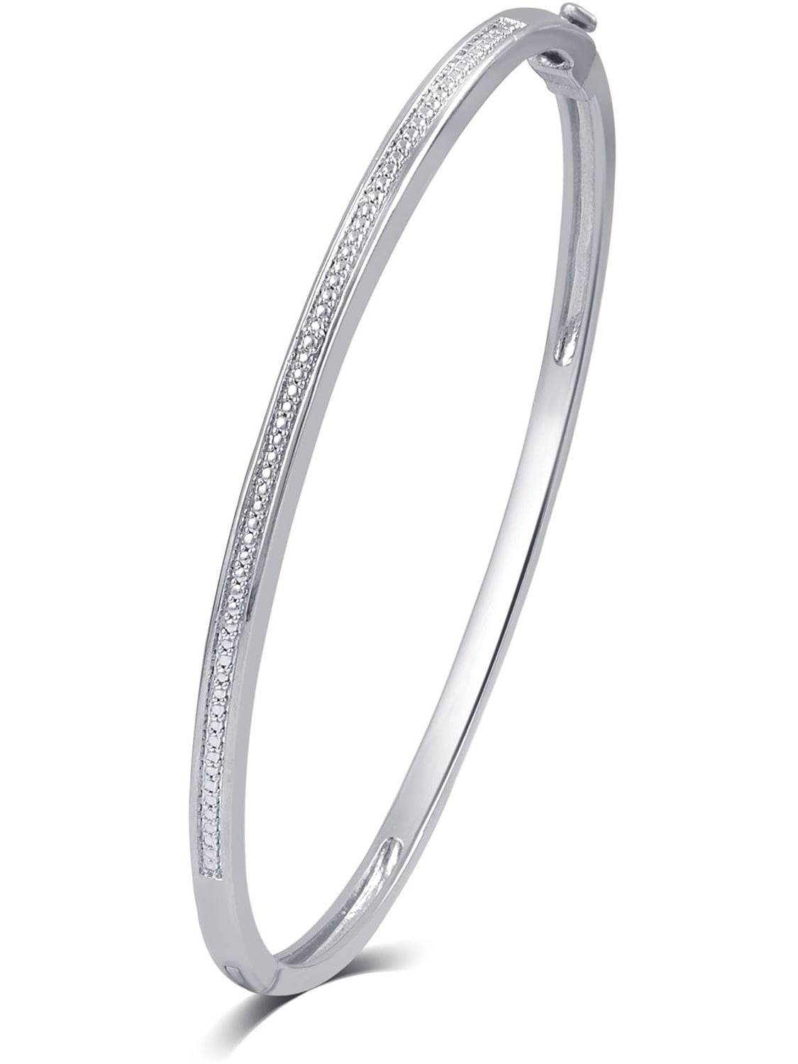 Arista Diamond Accent Rhodium Over Brass Bracelet Fashion Jewelry