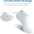 thumbnail image 3 of TELOLY Ankle Socks for Women, Running Athletic Low Cut Tab Sports No Show Socks, 6-Pairs, 3 of 7
