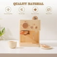 thumbnail image 2 of Wooden Kid Coffee Macine Kitchen Toy Set Game Early Education Toy Ice Cream Simulation Real Life Baby Educational Fun Toys Gift, 2 of 7