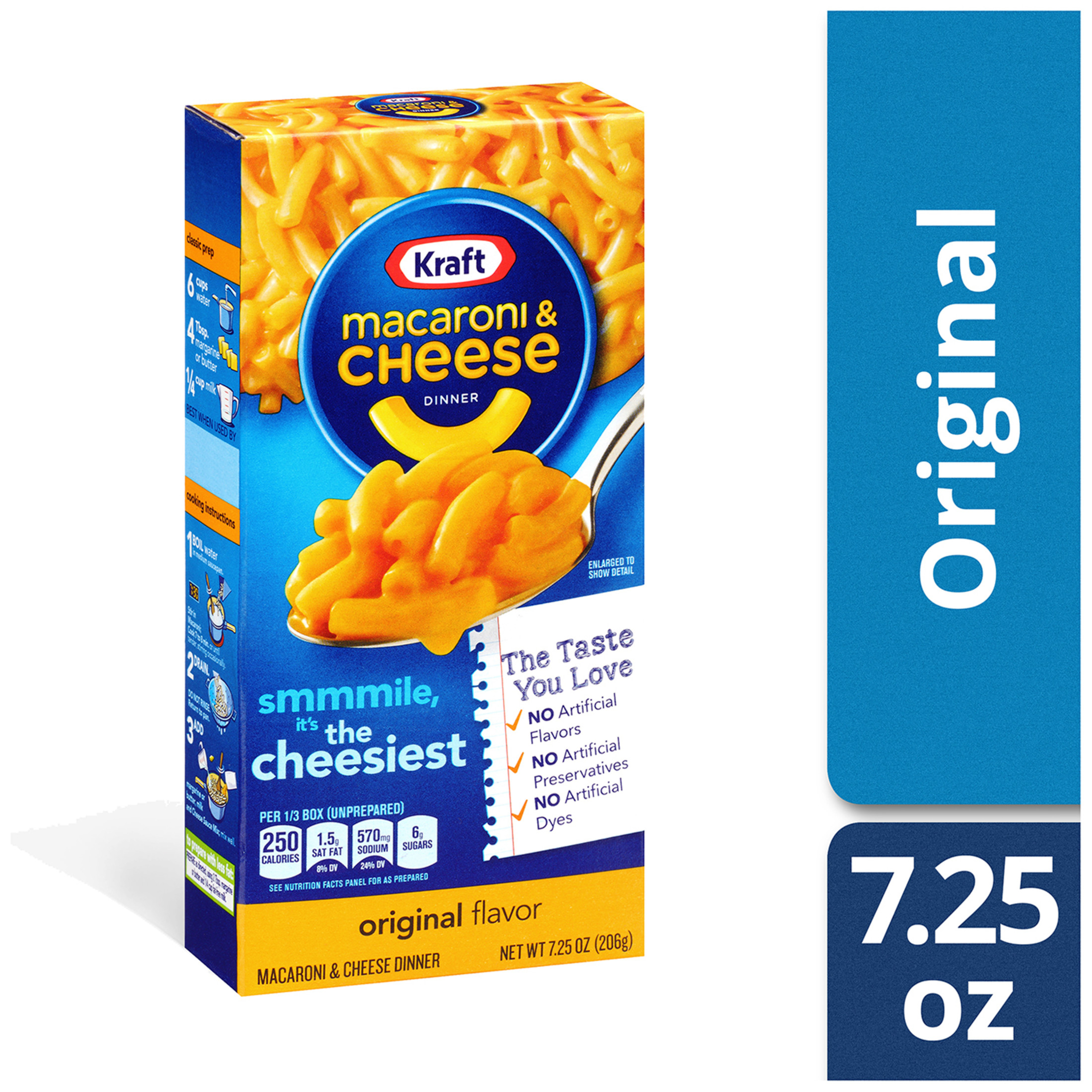 Kraft Original Mac N Cheese Macaroni and Cheese Dinner, 7.25 oz Box - image 14 of 19