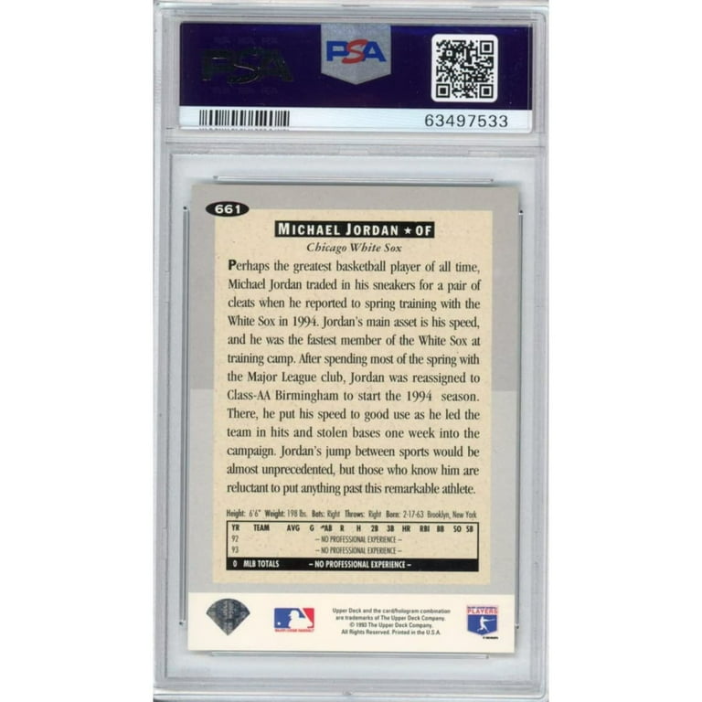 Graded 1994 Collector's Choice Michael Jordan #661 Rookie RC