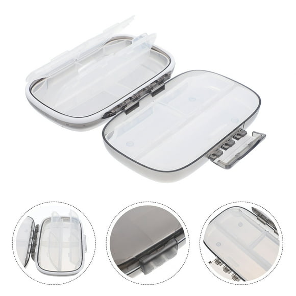OULII Weekly Organization Travel Medication Case Grey 1Set