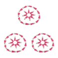 thumbnail image 2 of relayinert 100pcs/set Tassel For Keychain Versatile Fringe Accessories For Any Occasion Rose Red-Silver 3Set, 2 of 6