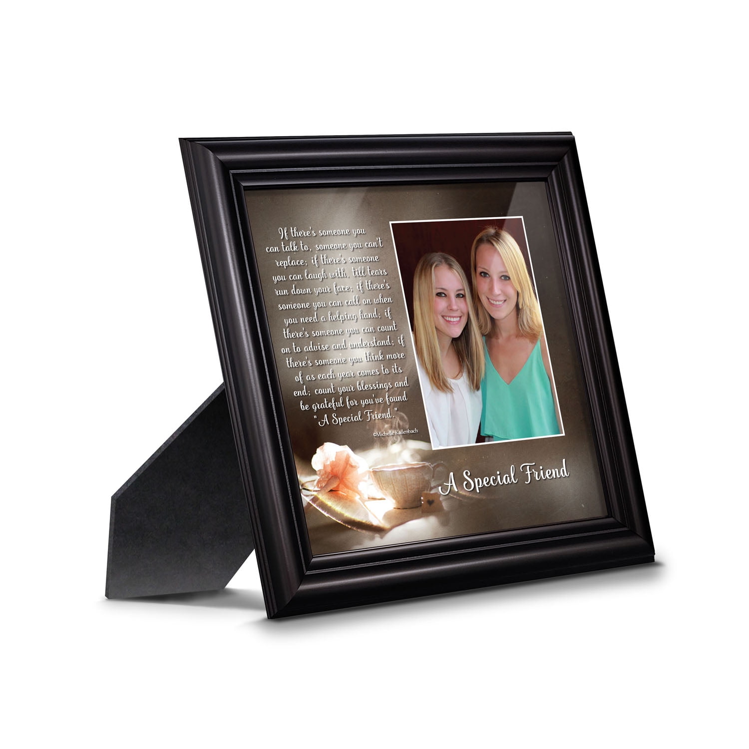 KU-DaYi Best Friend Picture Frame, Birthday Gifts for Best Friend Woman, Long Distance Friendship Gifts 4x6 in Photo - F027