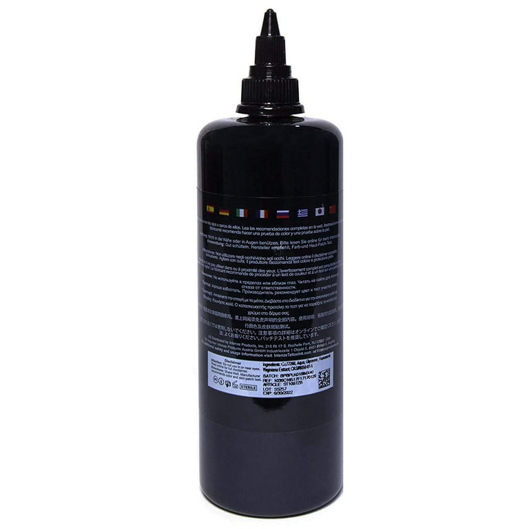 Zuper Black — Intenze Tattoo Ink — 12 oz Bottle - Walmart.com