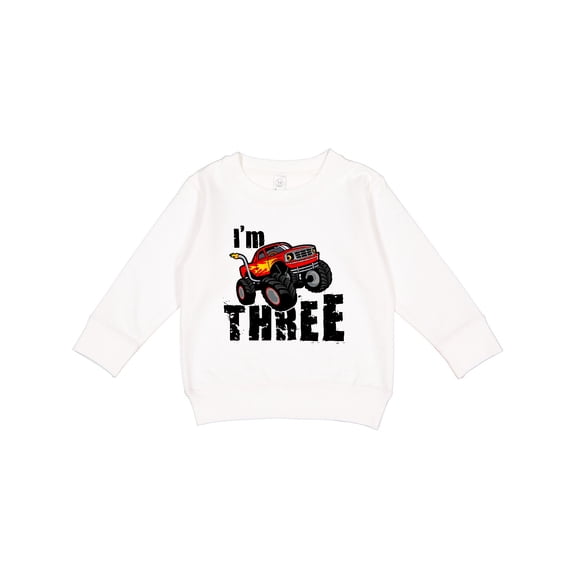 Inktastic Monster Truck 3rd Birthday Toddler Sweatshirt