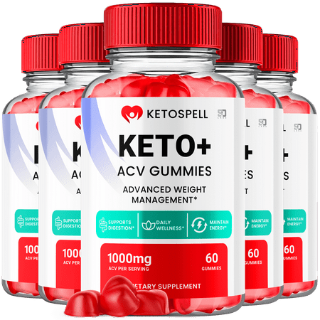 Keto Spell ACV Gummies 1000MG Apple Cider Vinegar Vitamin B12 - 3 Pack