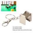 thumbnail image 4 of Clip para soporte de tiza soporte para tiza de billar de acero inoxidable portátil resistente a la suciedad con llavero para deporte ANGGREK  Otros, 4 of 8