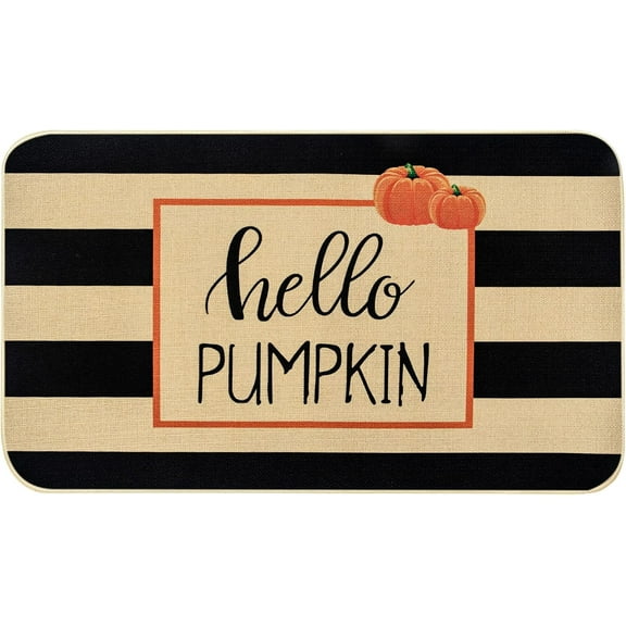 32*20inches Fall Door Mat Outdoor, Hello Pumpkin Fall Doormat Entrance Front Door Rugs Indoor Mat for Fall Harvest Thanksgiving Vintage Home Decor 16.93 x 29.41 Inch