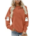 thumbnail image 6 of Neewe Women's Halloween Sweatshirts Skull Graphic T Shirts Long Sleeve Pullover Tops Gothic Fall Clothes 2025, 6 of 8