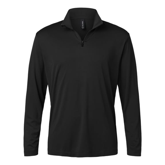 AllPro 41870 Pro-Lock Performance Quarter-Zip Pullover-Black-XS