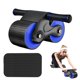 thumbnail image 1 of Rueda abdominal de rebote automático, ruedas de rodillos Ab con tapete para rodillas, rueda abdominal de doble rueda para equipos de entrenamiento, 1 of 5