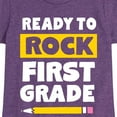 thumbnail image 3 of Instant Message - Ready to Rock First Grade - Toddler And Youth Girls Short Sleeve Graphic T-Shirt, 3 of 6