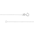 thumbnail image 3 of 14K White Gold 16" 0.80mm D/C Bead Chain Necklace - Women, 3 of 4