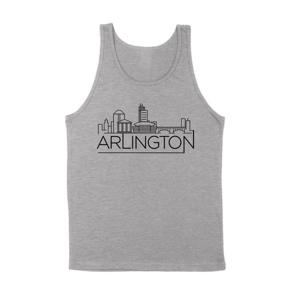 Skyline Arlington Virginia Tank Top Unisex 2X-Large Grey