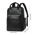 thumbnail image 3 of Mochila de moda para mujer, ideal para el trabajo y los viajes | Mochila de gran capacidad de piel sintética | Mochila informal ligera e impermeable para portátil y para el día a día, 3 of 6