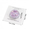 thumbnail image 2 of Butterfly Nail Glitter Sequins with Ultra Fine Powder for Resin Art and DIY Craft Decoration Sparkling Laser Nail Art Supplies for Women Professional Salon Home Use, Purple, 2 of 5