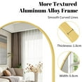 thumbnail image 4 of Lumora 38" x 22.2" Oval Bathroom Mirror Wall Mounted Mirror with Durable Frame, Gold, 4 of 5
