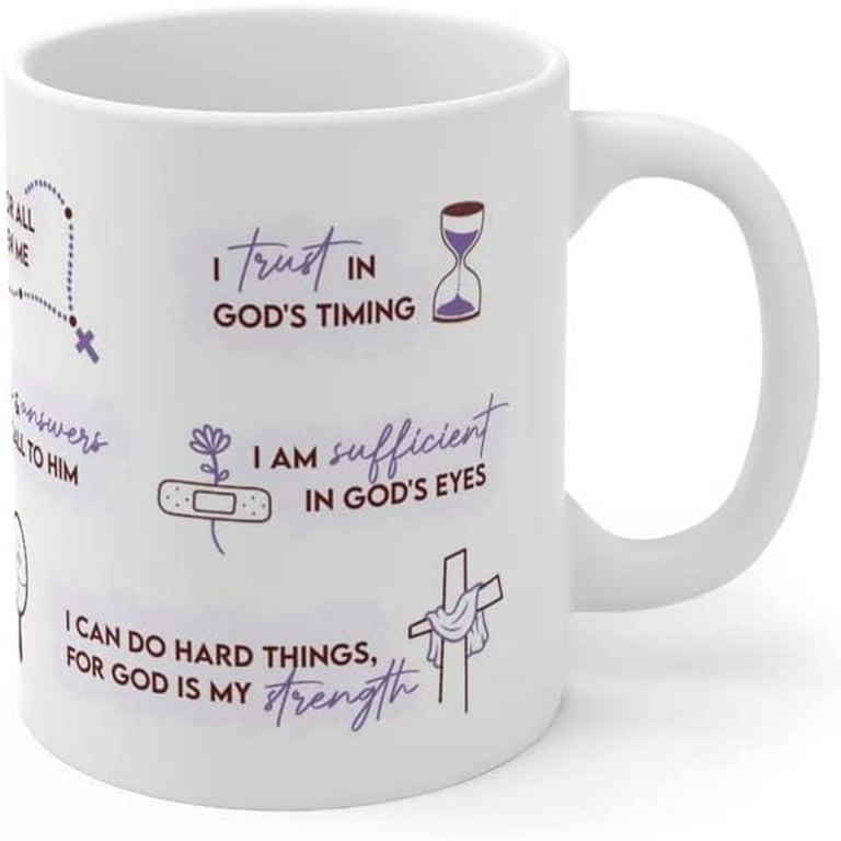 Christian Mugs for Women, I Am Inspirational Coffee Mugs, Spiritual Faith  Gift Wine Tumbler, Bible Verse Gifts, Religious Gifts, Birthday Gifts,  Encouragement Gifts for Best Friend-12 OZ(White) - Yahoo Shopping