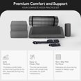 thumbnail image 3 of BalanceFrom Complete 7-Piece Yoga Set with 71” x 24” x 1” Extra Thick Mat, Gray, 3 of 12