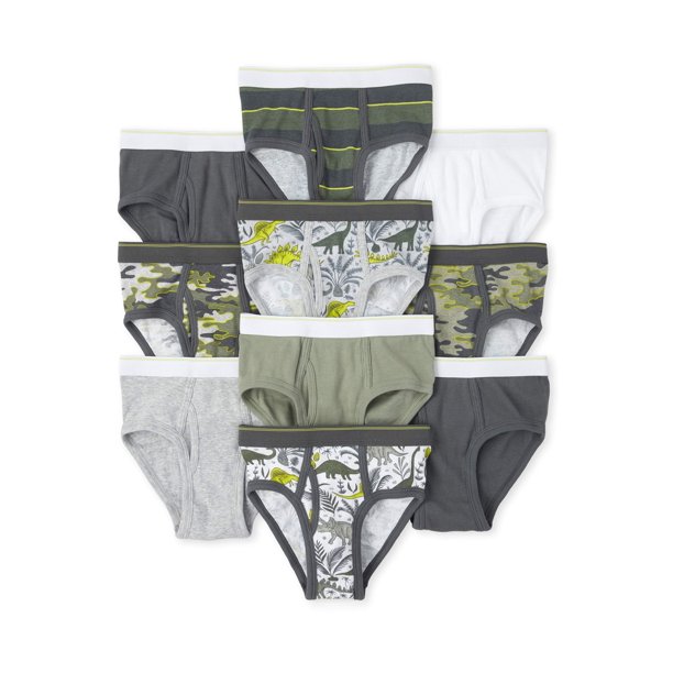 The Children's Place The Children's Place Big Boy Underwear, 10 Pack