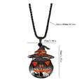 thumbnail image 3 of Halloween Light Up Necklace LED Pumpkin Necklaces Set Party Necklace Accessories for Women, 3 of 4