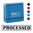thumbnail image 2 of Printtoo Processed Self Inking Rubber Stamp Pre-Inked Office Stamp- Home Office Business Stationery, Blue- 42 x 9 mm, 2 of 7