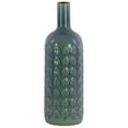 thumbnail image 1 of Urban Trends Collection 50162 Large Ceramic Bottle Vase with Long Neck & Embossed Diamond Design, Washed Gloss Finish - Light Blue, 1 of 1