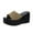 Gold, variant on NOKIO Womens Platform Sandals with Arch Support Stylish Women'S Platform Sandals Fashion Summer Sandals Wedge Heel Thick Sole Fish Mouth Solid Color Multicolor Casual Slipper