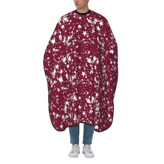 ZICANCN Hair Cutting Cape for Adults,Universe White Stars Space Cape Salon Barber Cape for Hair Stylist Shampoo Capes Waterproof , 55x66 Inch
