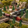 thumbnail image 6 of 22 Pieces Model Trees 1.18-6.29 Inch Mini Diorama Trees Mixed Model Tree Train Trees Miniature Forest Railroad Scenery Pine Trees Architecture Trees For Diy Scenery Landscape, Natural Green, 6 of 10