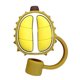 thumbnail image 3 of Gorras De Paja Cubierta de pajita de dibujos animados de silicona reutilizable para accesorios de taza de 5-10 mm (marrón durian) Hugtrwg Libre de BPA, 3 of 7