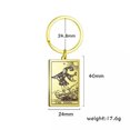 thumbnail image 4 of RSAMD Wicaa Tarot Card Keychain The Major Arcana Rider-Waitev Amulet Unisex Keyring-Steel-The World-23.62''(60cm), 4 of 9