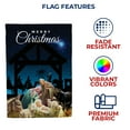 thumbnail image 4 of America Forever Merry Christmas Garden Flag - Glory To The Newborn King, Jesus Birth Wise Men Star of Bethlehem Religious Nativity Flag - Seasonal Yard Outdoor Decorative Flag - 12.5 x 18 Inches, 4 of 4