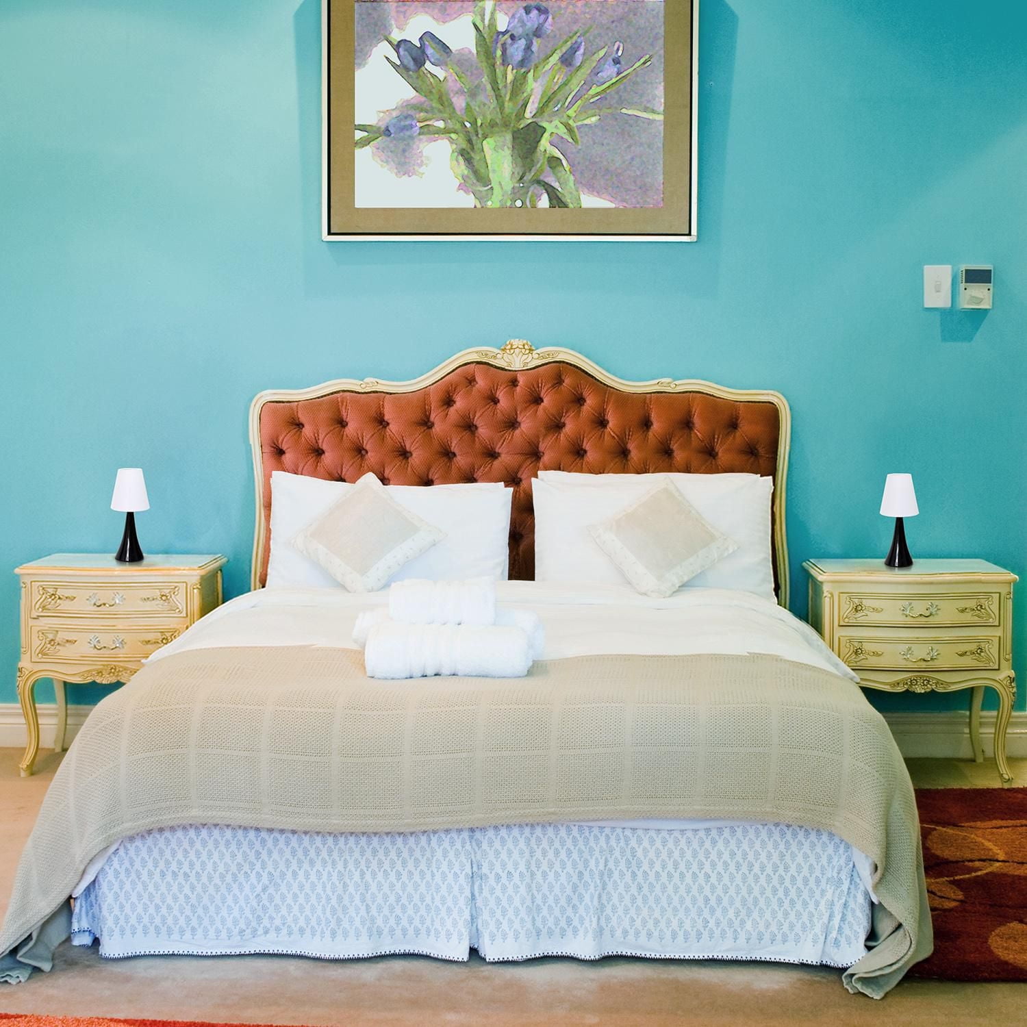 Paquet de 2 lampes de table Valencia Colors  Simple Designs avec abat-jour en tissu