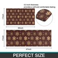 thumbnail image 7 of Brown Christmas Snowflake Pattern Kitchen Rugs Sets Of 2,Anti Fatigue Kitchen Mat Rugs Non Slip Washable,Decorative Kitchen Floor Mats for Kitchen,Sink,Laundry,17"x30"+17"x47", 7 of 7