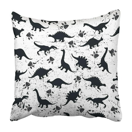 ARHOME Cute Kids for Girls and Boys Colorful Dinosaurs on The Abstract Create Fun Cartoon Pillowcase 16x16 inch