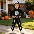 thumbnail image 5 of Tiijoy Boys Halloween Skeleton Outfits Cotton Long Sleeve Hoodie Pants Set, Sizes 6M-4T, 5 of 8