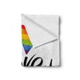 thumbnail image 2 of Pride Soft Flannel Fleece Throw Blanket, I Love You Letters Polygonal Effect Rainbow Color Heart Gay Lesbian Couples, Cozy Plush for Indoor and Outdoor Use, 50" x 70", Multicolor, by Ambesonne, 2 of 6