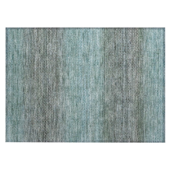 Dalyn Rugs Machine Washable Indoor/Outdoor Chantille Teal 1'8" x 2'6" Rug
