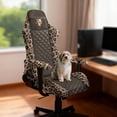 thumbnail image 2 of HUISEFOR Leopard Print Gaming Chair Cover for Men Breathable Game Chair Slipcovers with 2 Armrest Covers Removable Rotating Armchair Covers for Home, Shop, Living Room, Office, 2 of 8