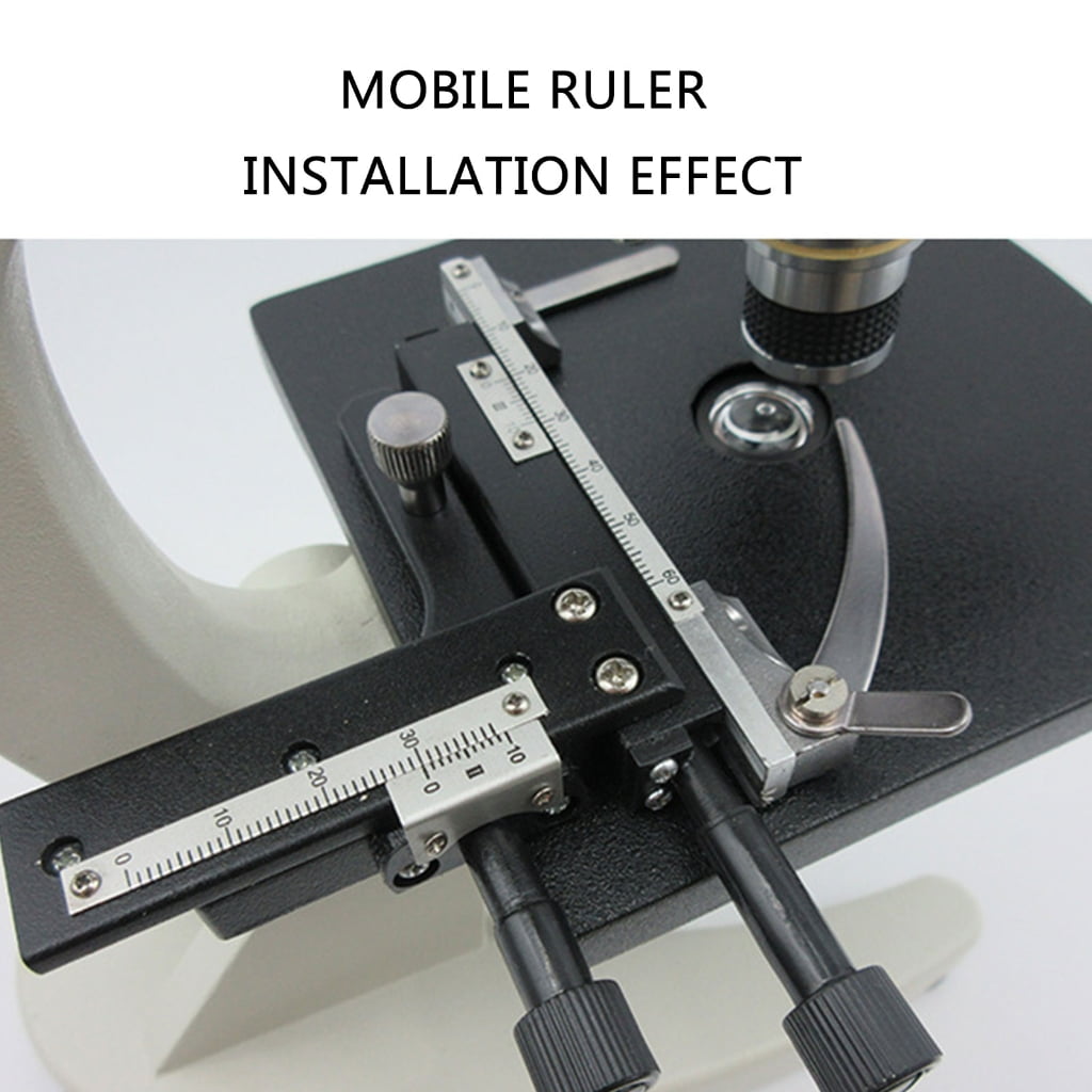 Microscope Calipers Professional Attachable Mechanical Moveable Stage Caliper Microscope Accessories