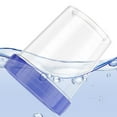 thumbnail image 5 of Clear 9oz Twist cap Salad Dressing Containers, Airtight Leakproof Condiment Cups with Blue Screw Lids, Reusable & Stackable Containers for Dips, Dressings, Snacks, and Meal Prep, 5 of 9