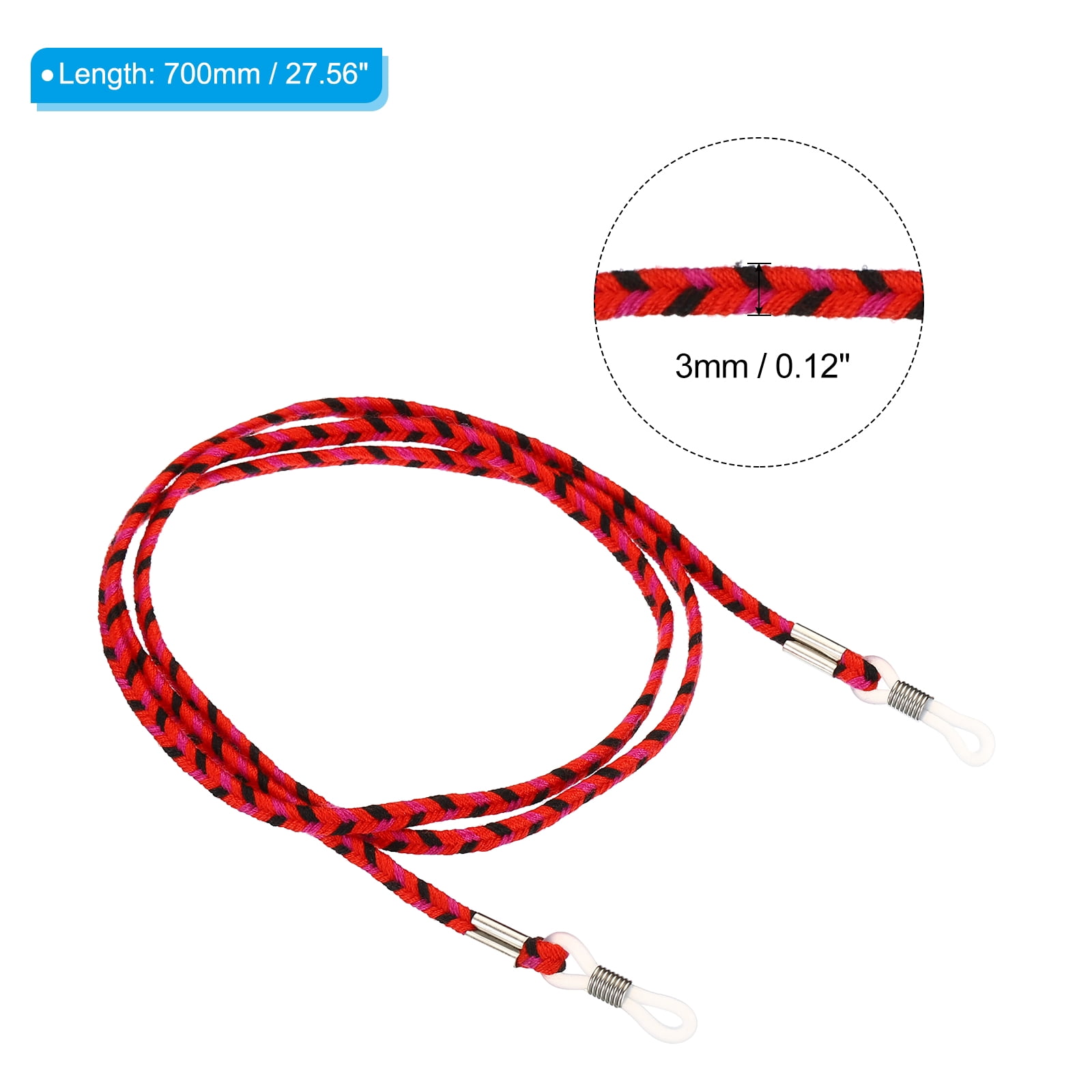 Unique Bargains Eyeglass Holder Chains Neck Strap Lanyard Sunglasses Retainer Red