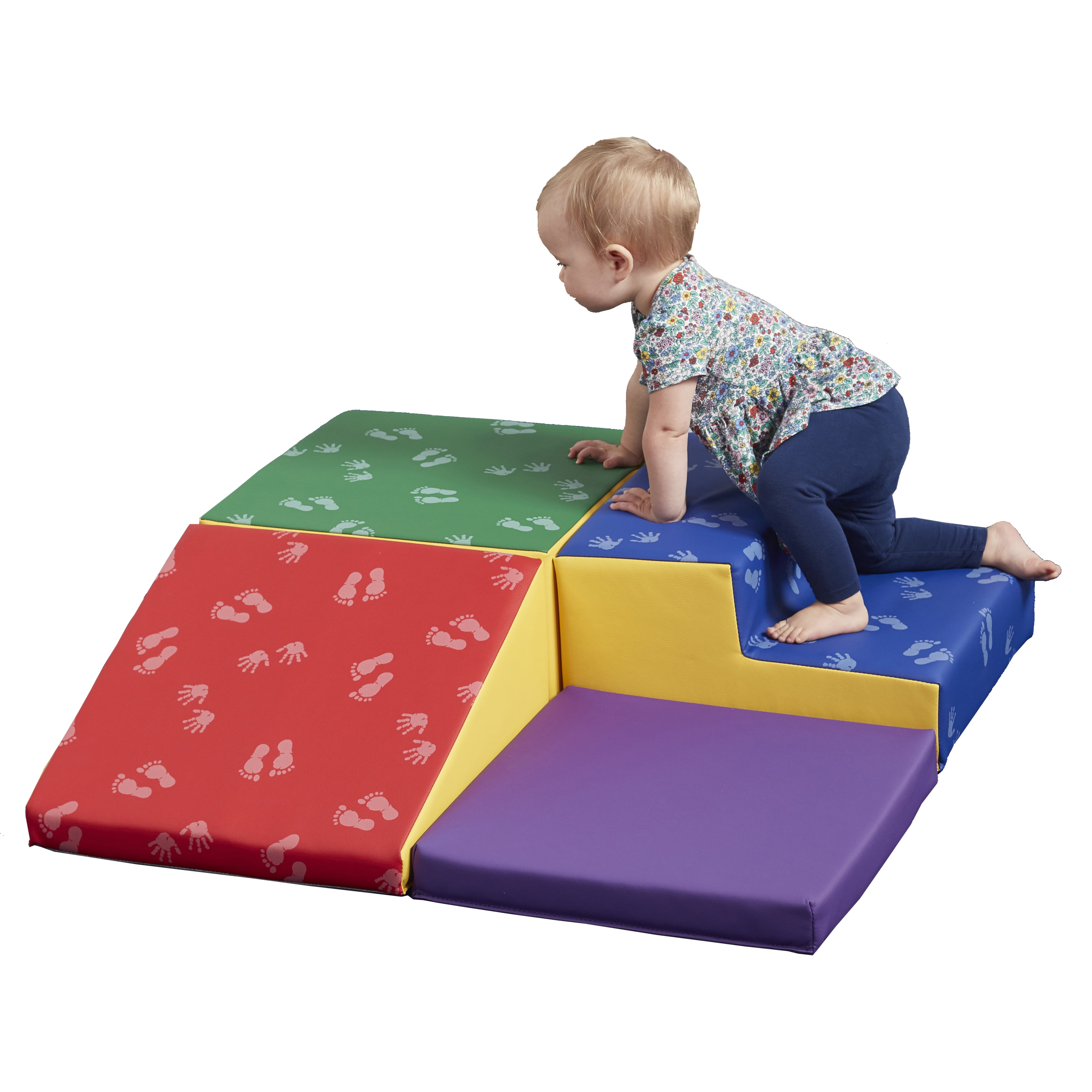 Soft Foam Play Set Indoor Active Play Structure for Toddlers and Kids Primary ECR4Kids SoftZone Little Me Foam Wall Climber 